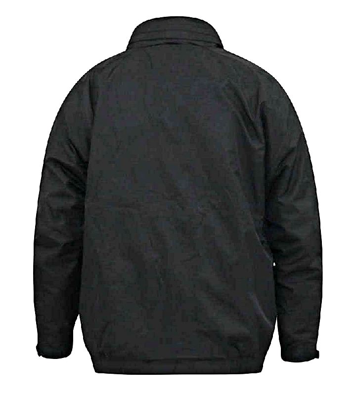 D555 RUDY SHOWERPROOF FLEECE LINED JACKET BLACK