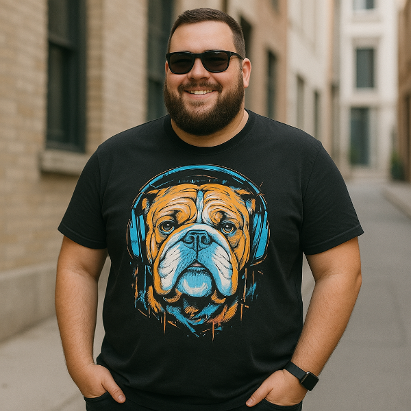 KAM DOG HEADPHONES PRINT TEE