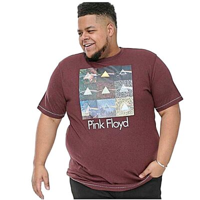 D555 Mens Official Pink Floyd Big T-Shirt Division
