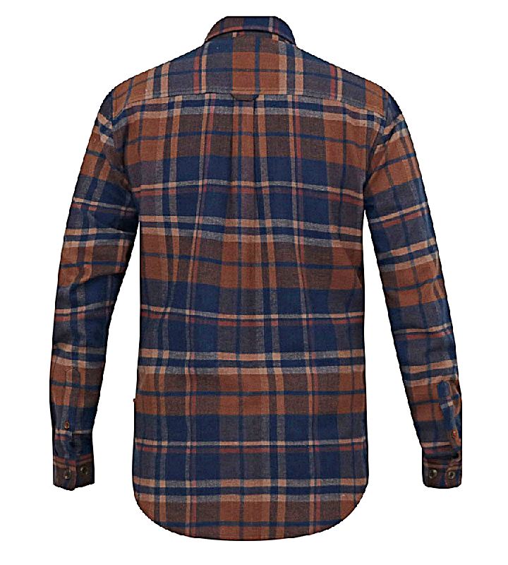 D555 SHERLOCK Long Sleeve Check Over Shirt with Twin Pockets