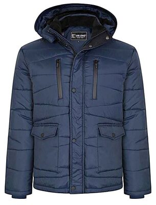 KAM PREMIUM LIGHTWEIGHT QUILTED COAT INDIGO