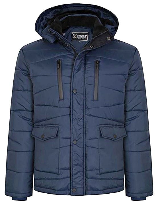 KAM PREMIUM LIGHTWEIGHT QUILTED COAT INDIGO
