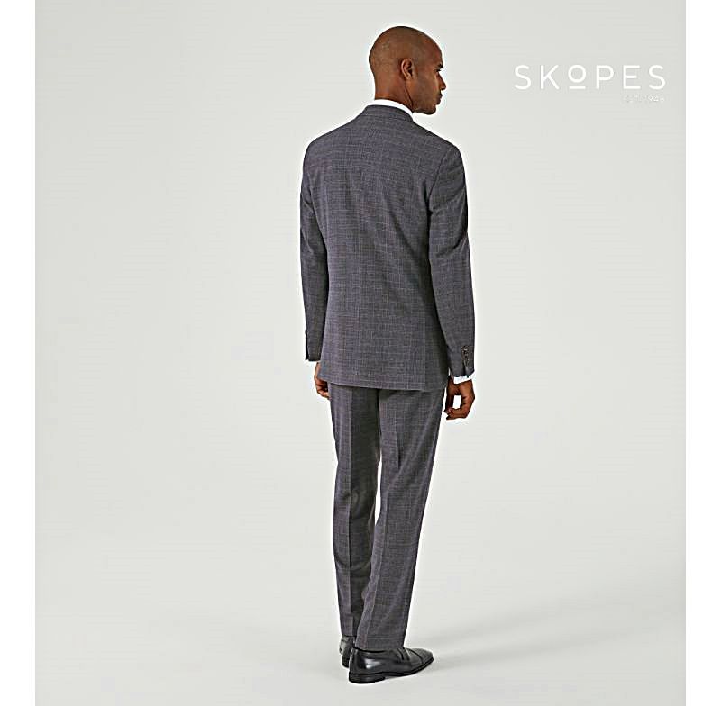 JACOB - SKOPES GREY CHECK SUIT JACKET
