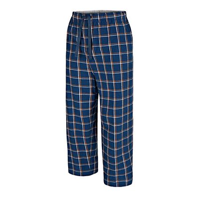 ESPIONAGE Big Mens Brushed Cotton Loungewear Trousers Blue Check