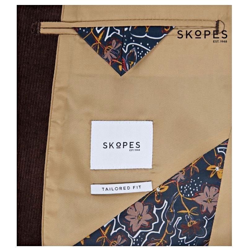 SKOPES TAYLOR CHOCOLATE BROWN CORD JACKET
