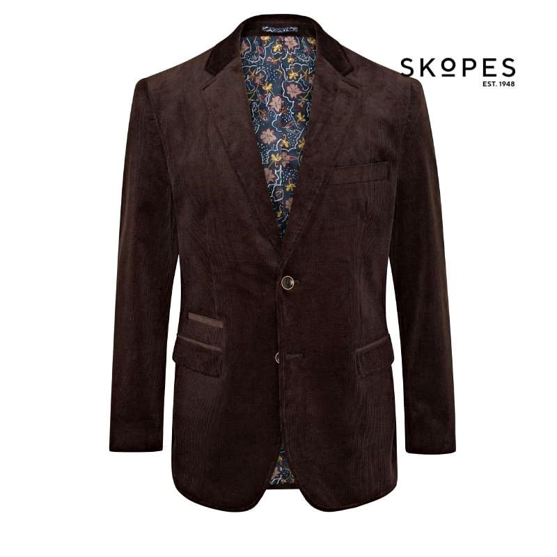 SKOPES TAYLOR CHOCOLATE BROWN CORD JACKET