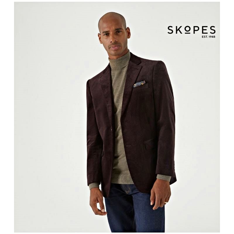 SKOPES TAYLOR CHOCOLATE BROWN CORD JACKET