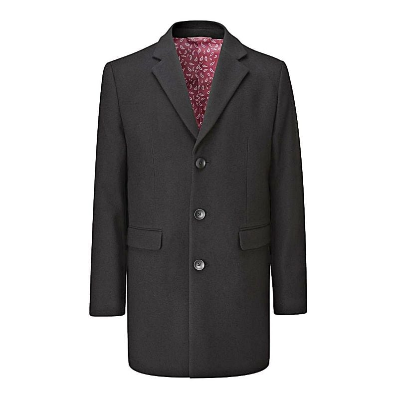 SKOPES FAIRLOP BLACK OVERCOAT