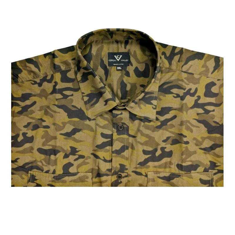 COTTON VALLEY SHORT SLEEVE CAMO SHIRT - 2XL CLEARANCE