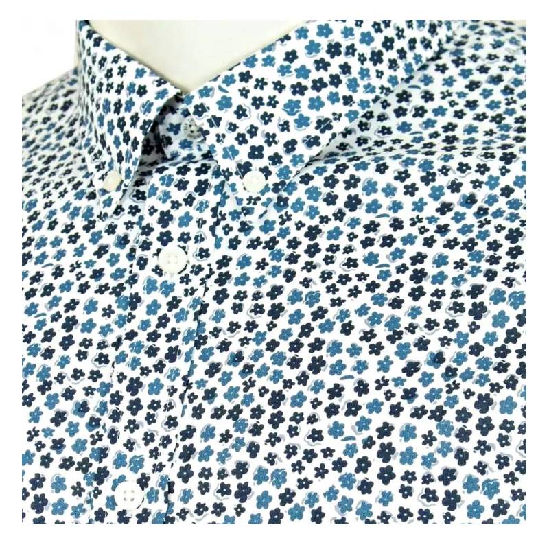 BEN SHERMAN LONG SLEEVE DITZY FLORAL PRINT SHIRT