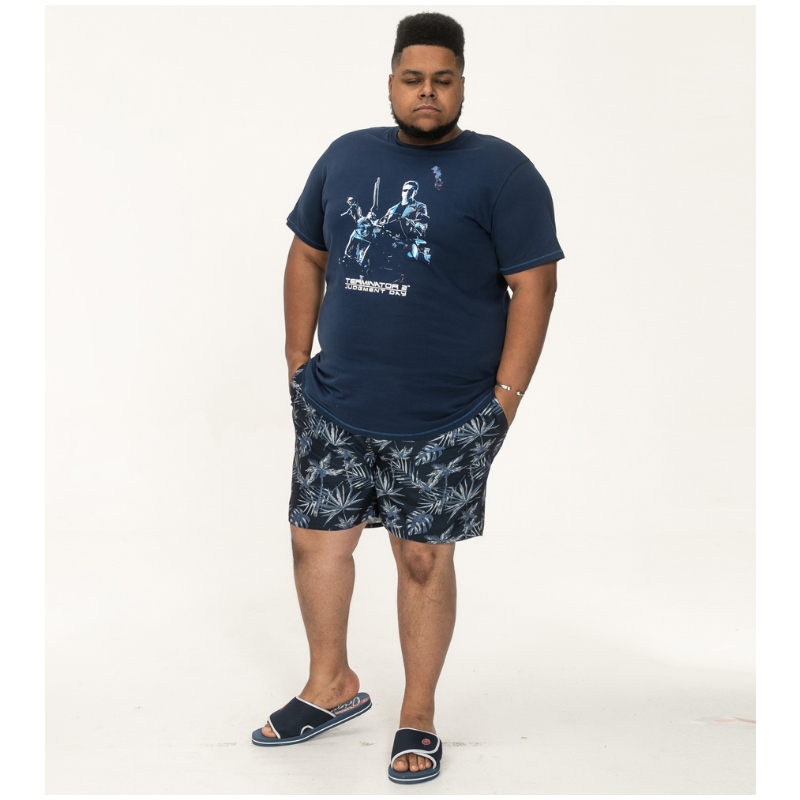 D555 Mens Official Terminator 2 Big T-Shirt Cameron