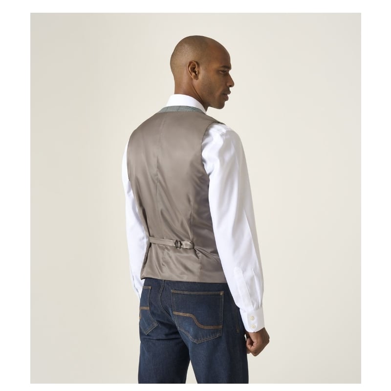 VALETTA BIG MANS WAISTCOAT GREY CHECK