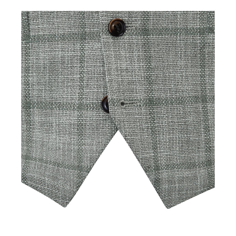 Skopes Valetta Big Mans Waistcoat Grey Check