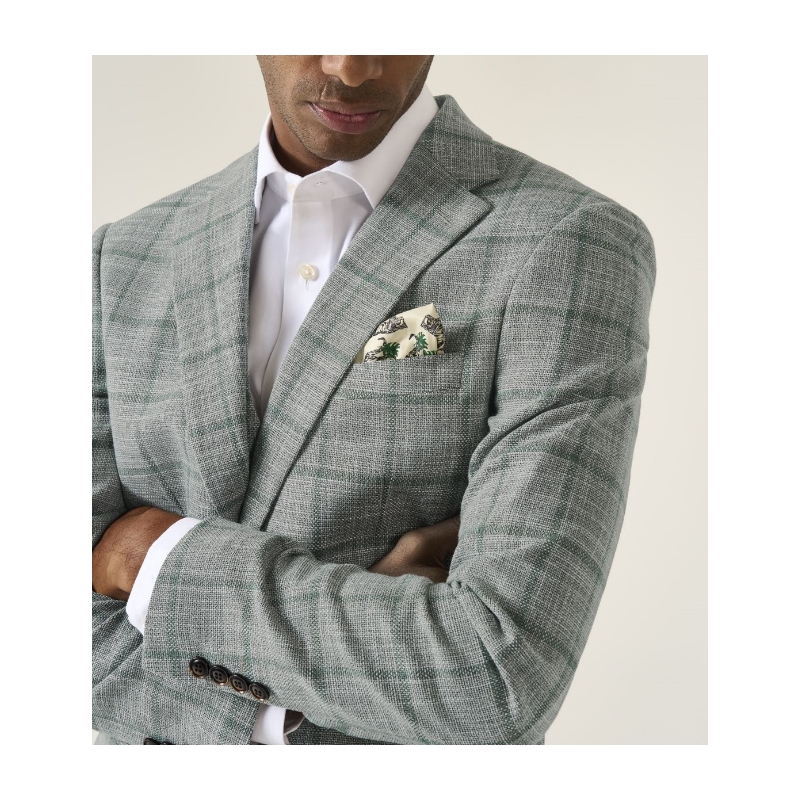 Valetta Sports Jacket Grey/Green Check