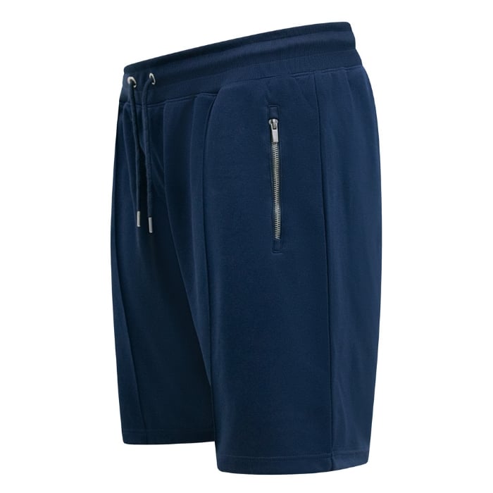 D555 Spalding Elasticated Interlock Shorts Navy