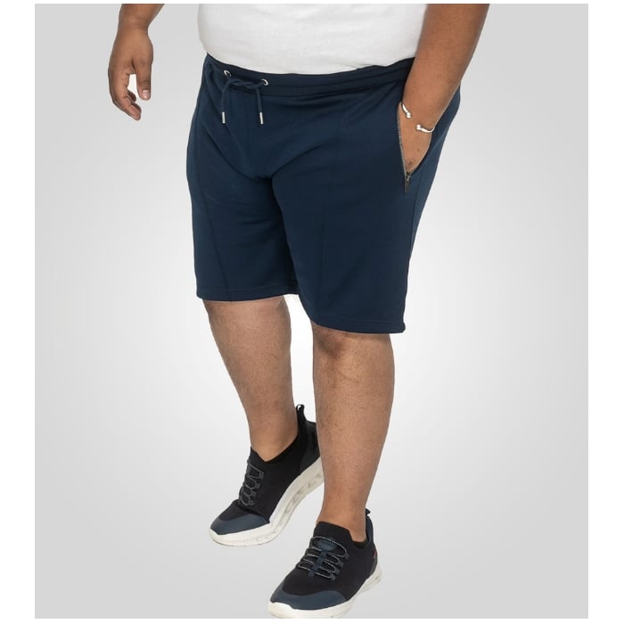 D555 Spalding Elasticated Interlock Shorts Navy