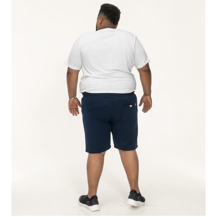 D555 Spalding Elasticated Interlock Shorts Navy