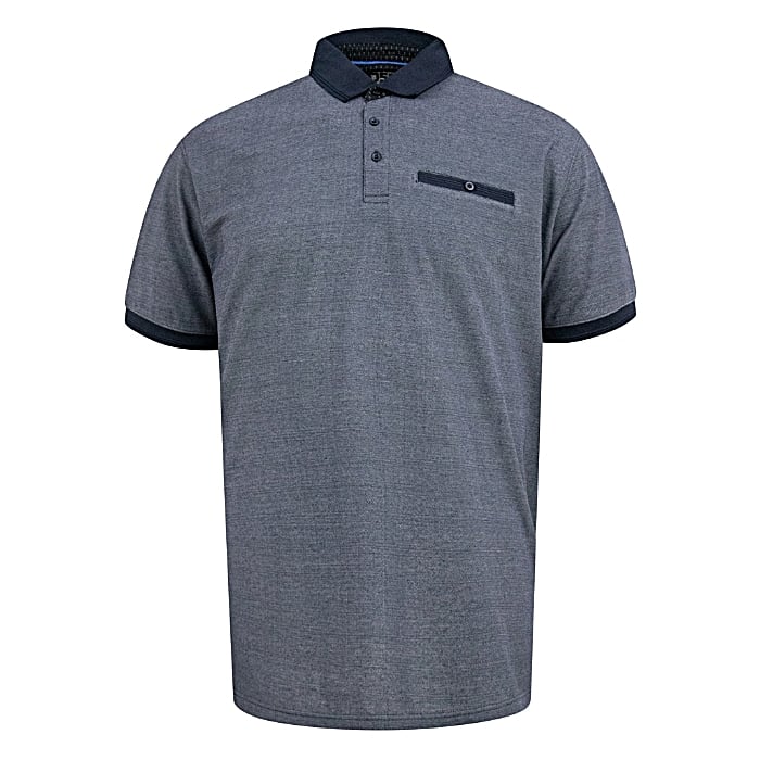 D555 Newcastle Mens Pique Polo with Contrast Collar