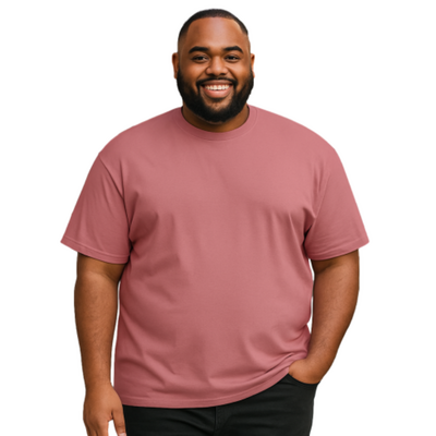 Espionage Big Mans Cotton Tee Dark Pink T015