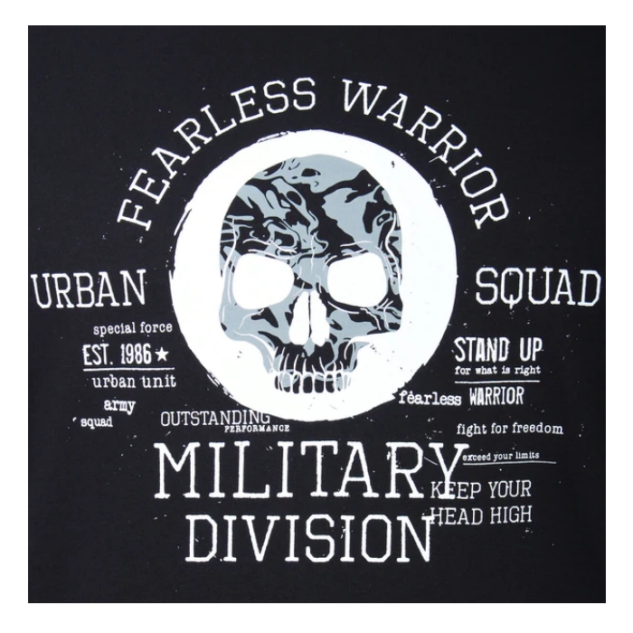 KAM Fearless Warrior Tee Black KBS5769