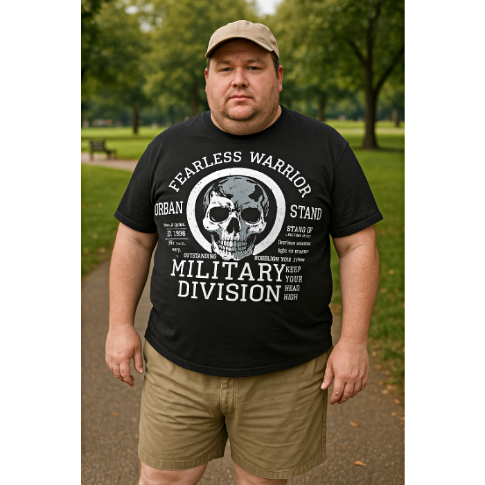 KAM Fearless Warrior Tee Black KBS5769