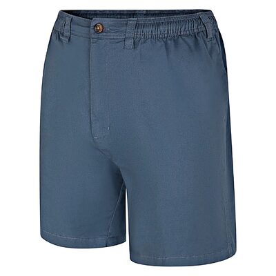 Espionage Big Mens Stretch Cotton Twill Elasticated Shorts BLUE ST019A