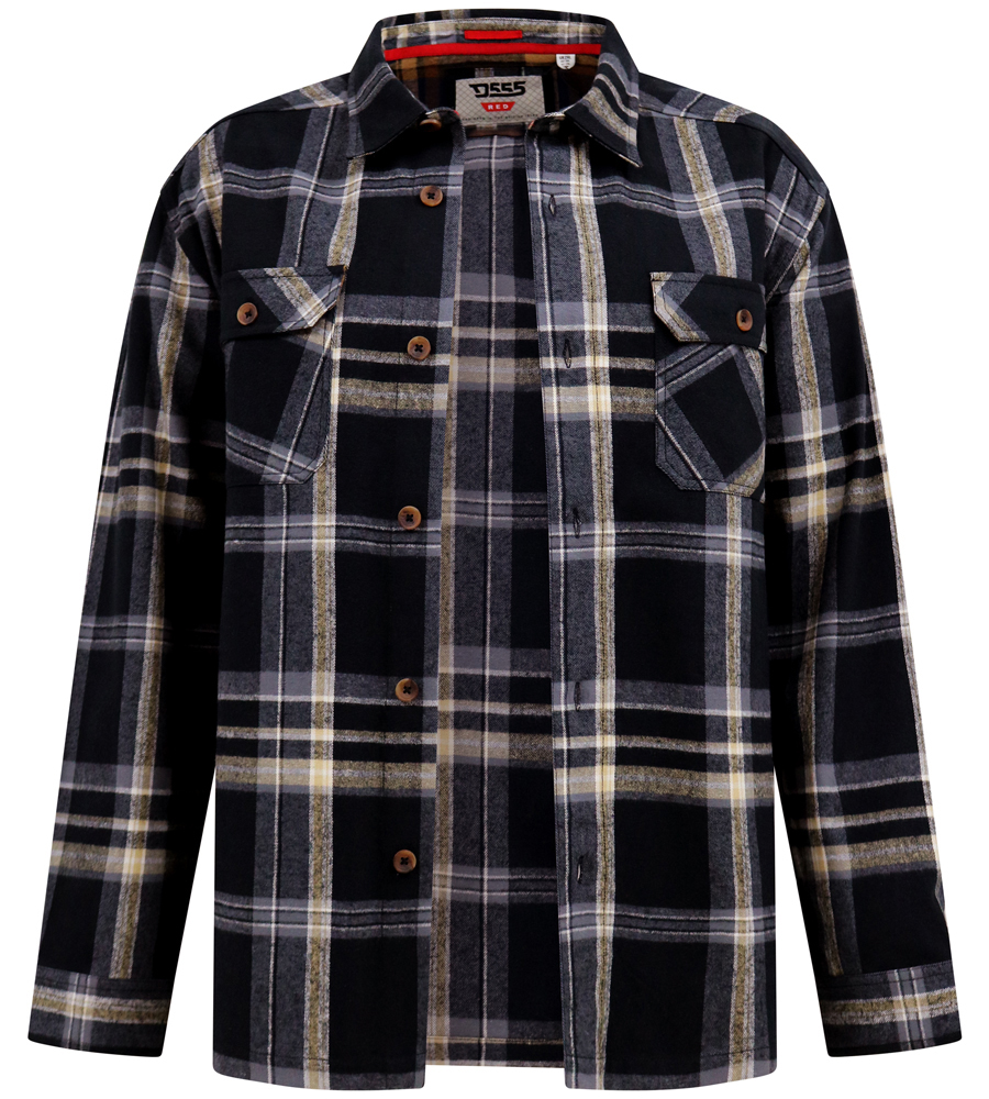 D555 FALKIRK Heavy Weight Over Shirt Shacket with Two Button Chest Pockets