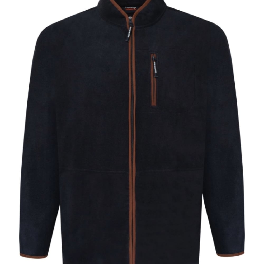 ESPIONAGE Full Zip Micro Fleece Jacket NAVY FL048