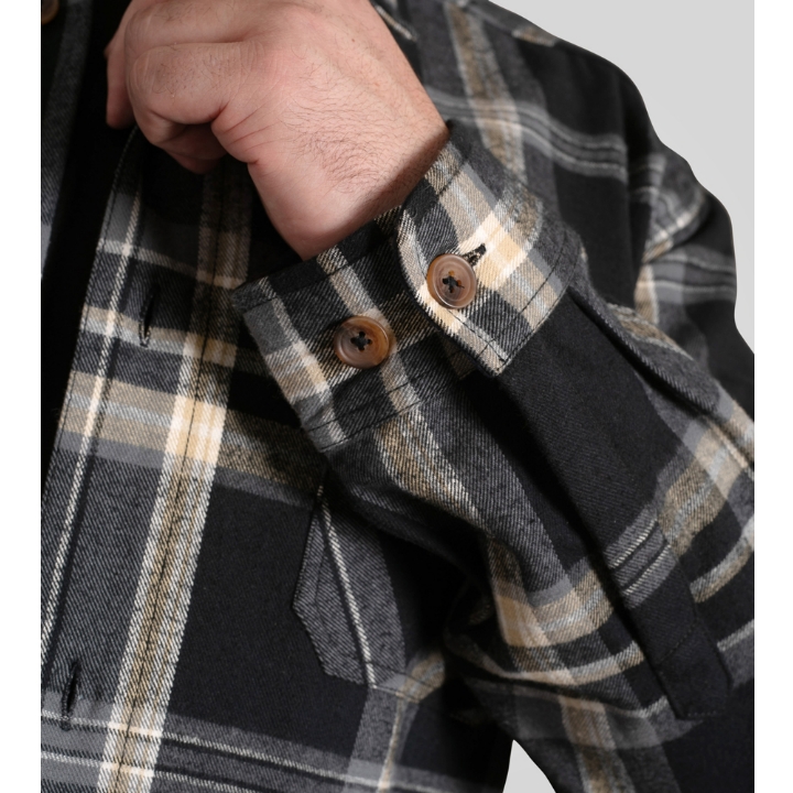 D555 FALKIRK Heavy Weight Over Shirt Shacket with Two Button Chest Pockets