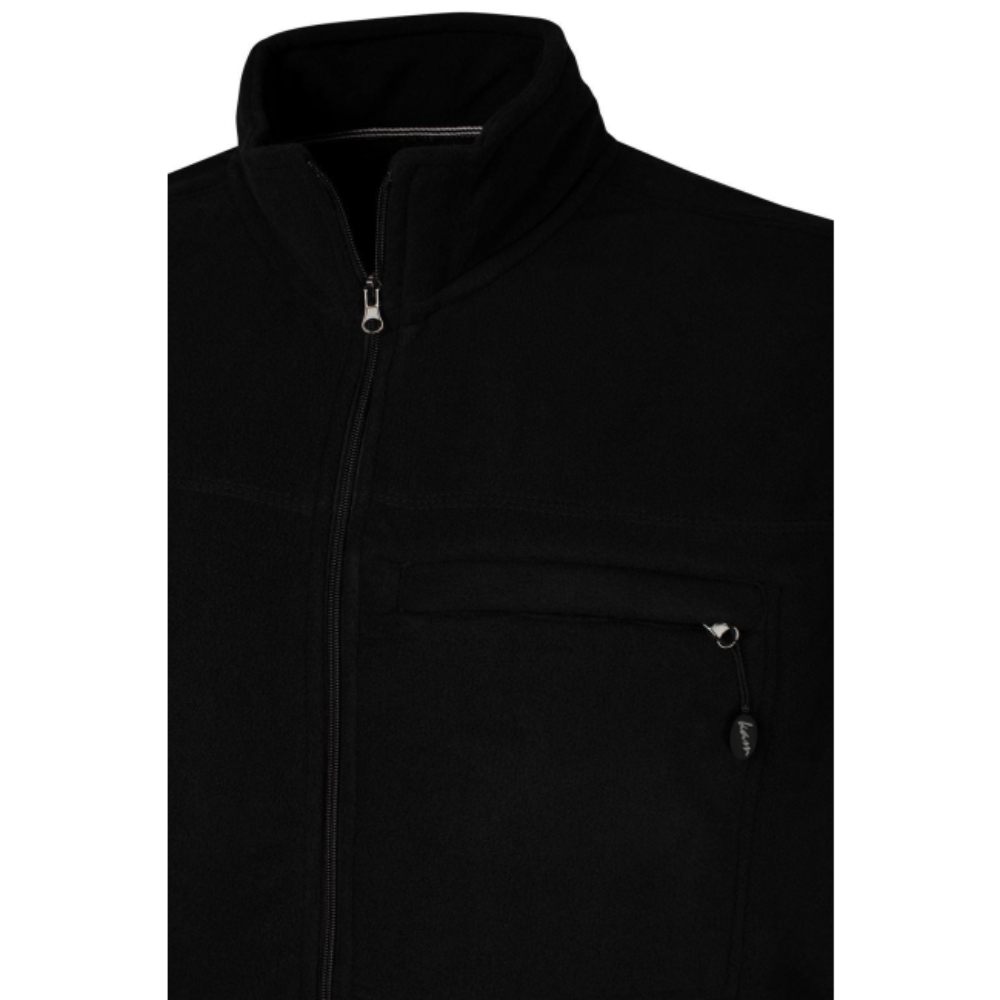 KAM Bonded Sherpa Fleece Lined Body Warmer BLACK KV99