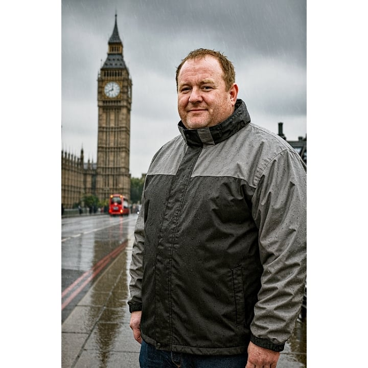 KAM Contrast Waterproof Coat with foldaway Hood KBS439