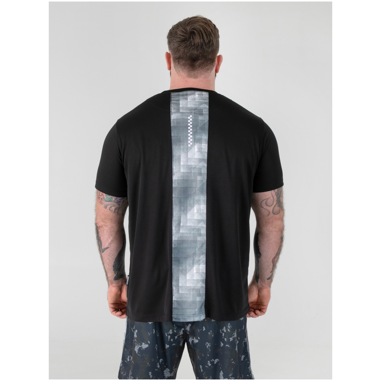 D555 SCOTT Dry Wear Light Weight Reno Mesh Crew Neck T-Shirt BLACK