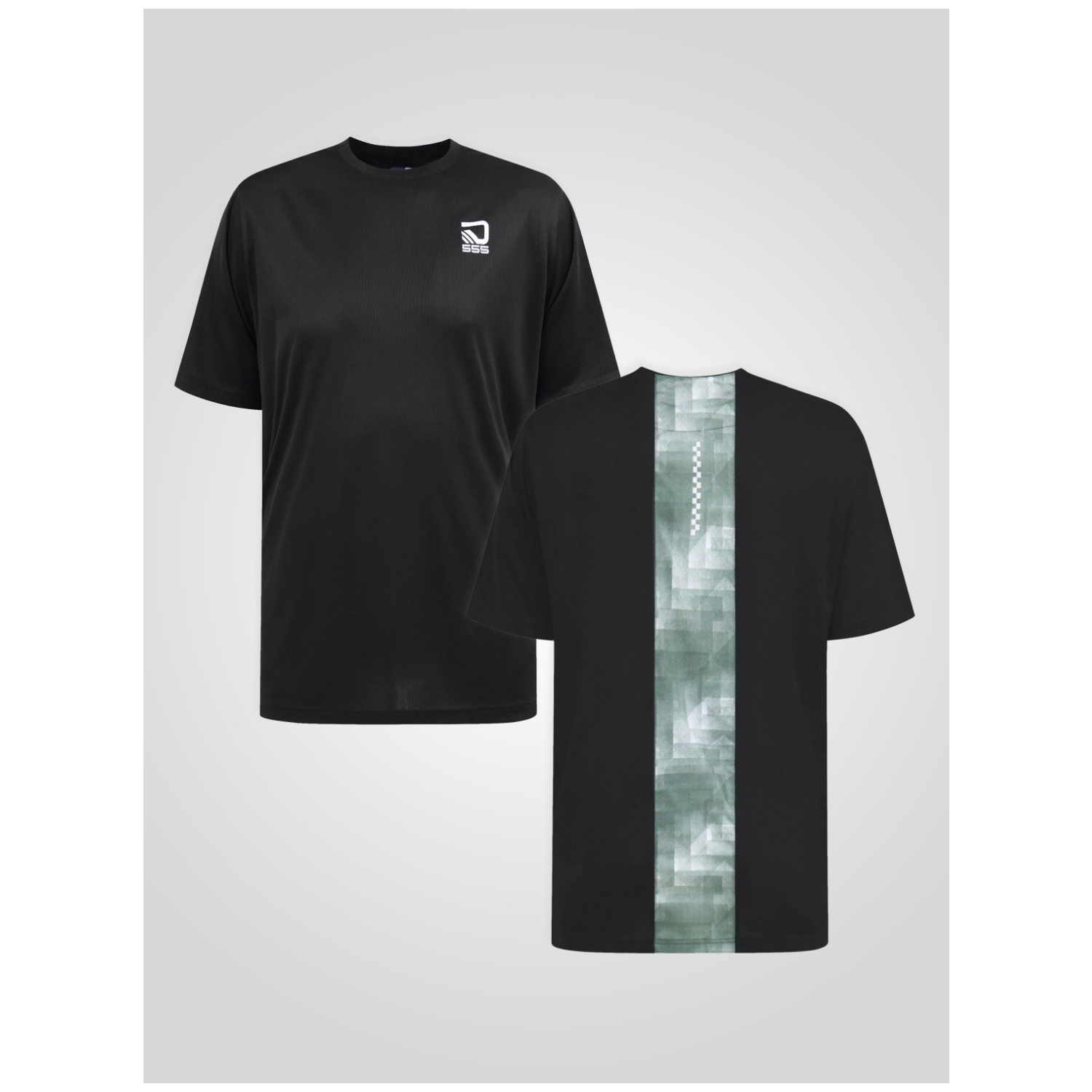 D555 SCOTT Dry Wear Light Weight Reno Mesh Crew Neck T-Shirt BLACK