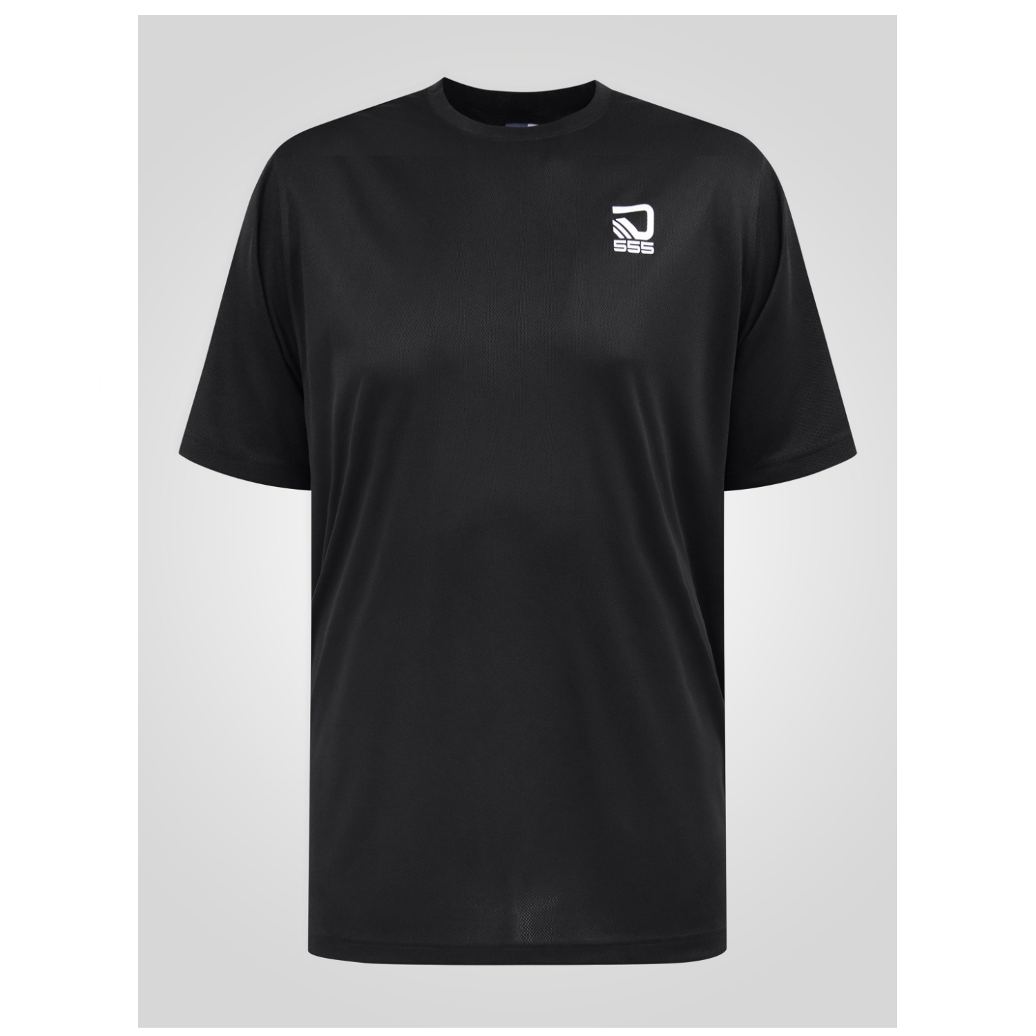 D555 SCOTT Dry Wear Light Weight Reno Mesh Crew Neck T-Shirt BLACK