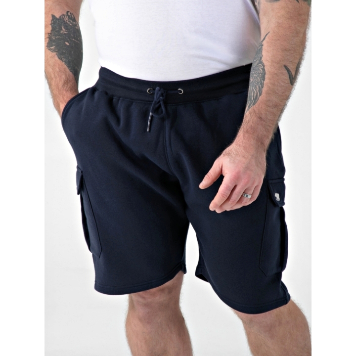 55 ROBINSON ELASTIC WAIST FLEECE CARGO SHORTS BLACK Stay cool and casual with the D555 ROBINSON 1 Black Elasticated Waist Fleece Cargo Shorts – comfort and attitude in one. Crafted from a soft and durable cotton–poly fleece blend, these shorts offer