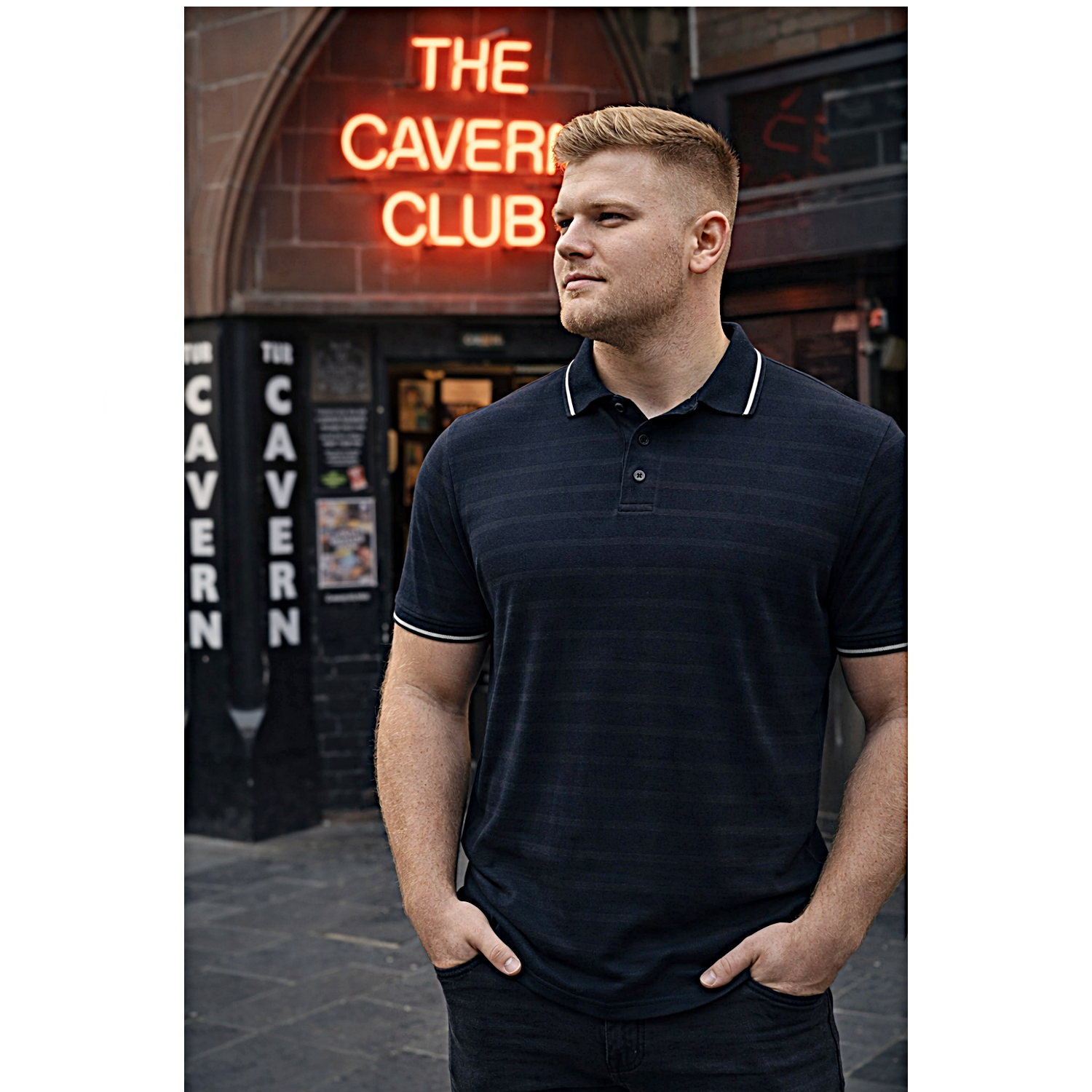 In stock up to 8XL KAM Textured Tipped Collar Polo CARBON