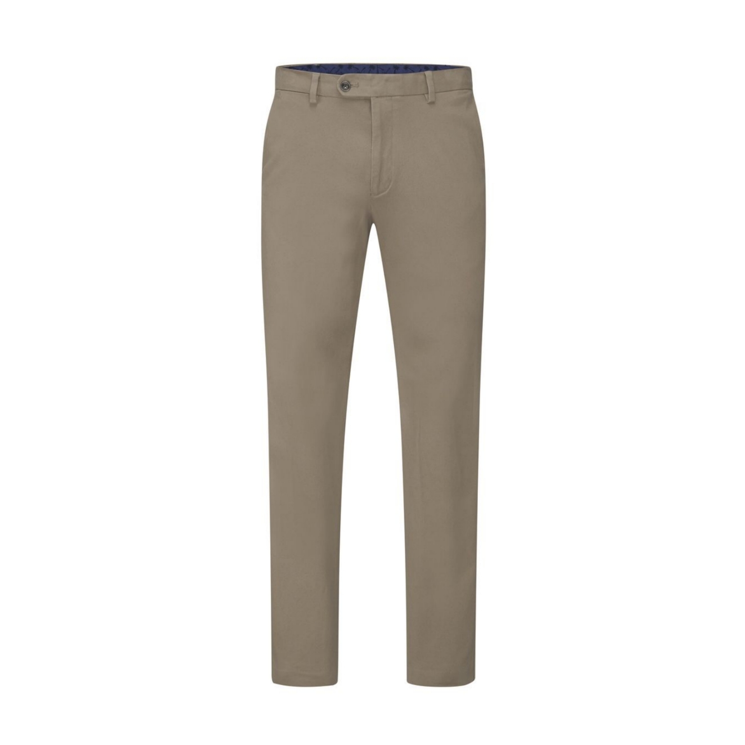 £49 stock in big sizes for men up to 64" waist SKOPES Cotton Chinos With Active Stretch Waist Antibes STONE -