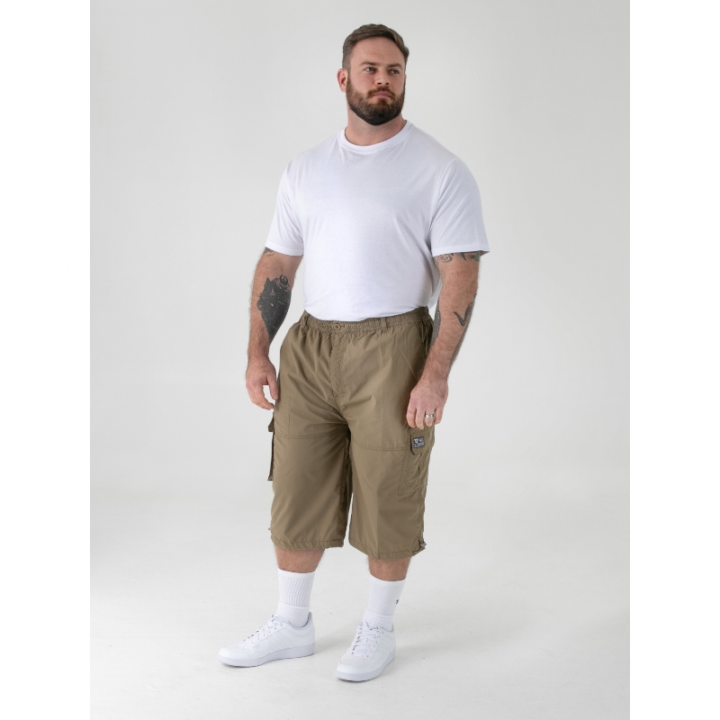 D555 MASON Cargo Capri 3/4 Shorts SAND