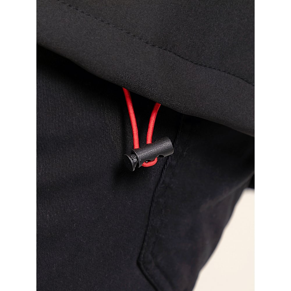 D555 KIERAN Showerproof Hooded Padded Jacket with Bonded Fleece Panels BLACK - Stay warm and comfortable with the D555 KIERAN Hooded Padded Jacket – a versatile outerwear piece designed for everyday wear in cooler conditions. Crafted from durable pol