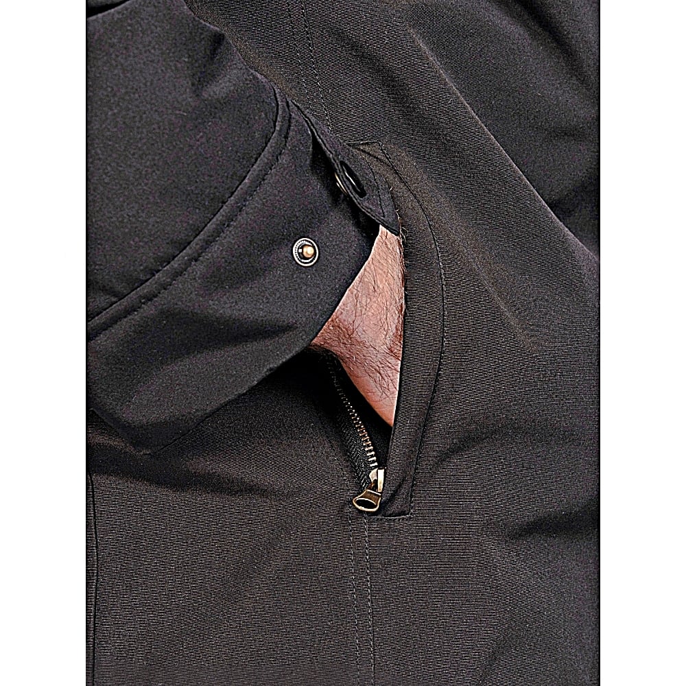 D555 RONNIE Waterproof Hooded Padded Jacket BLACK