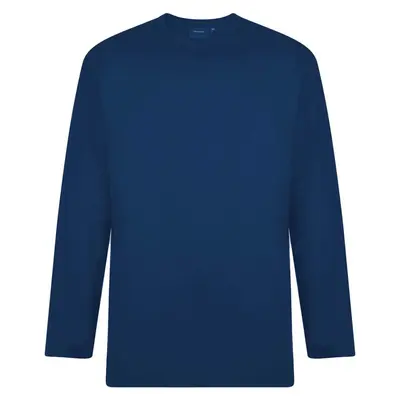 ESPIONAGE T015LS Premium Long Sleeve Plain T-Shirt DARK BLUE 100% Super Combed Cotton