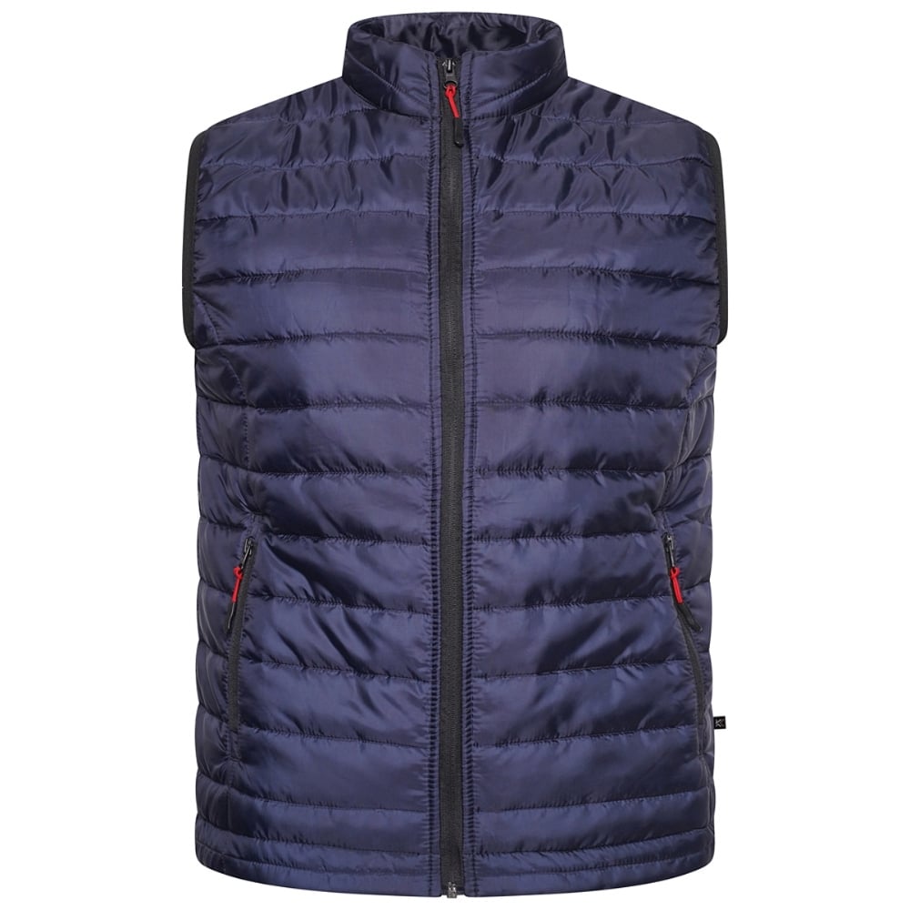KAM Big Men's Zip Quilted Gilet Navy KV141