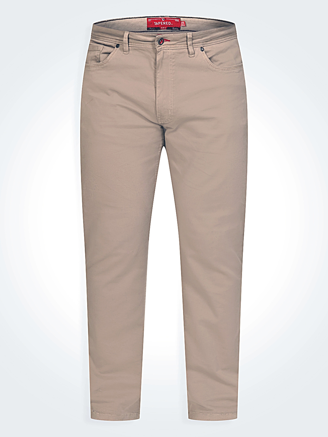 D555 KELVIN Tapered Fit Stretch Twill Chino with Peach Finish STONE 502002