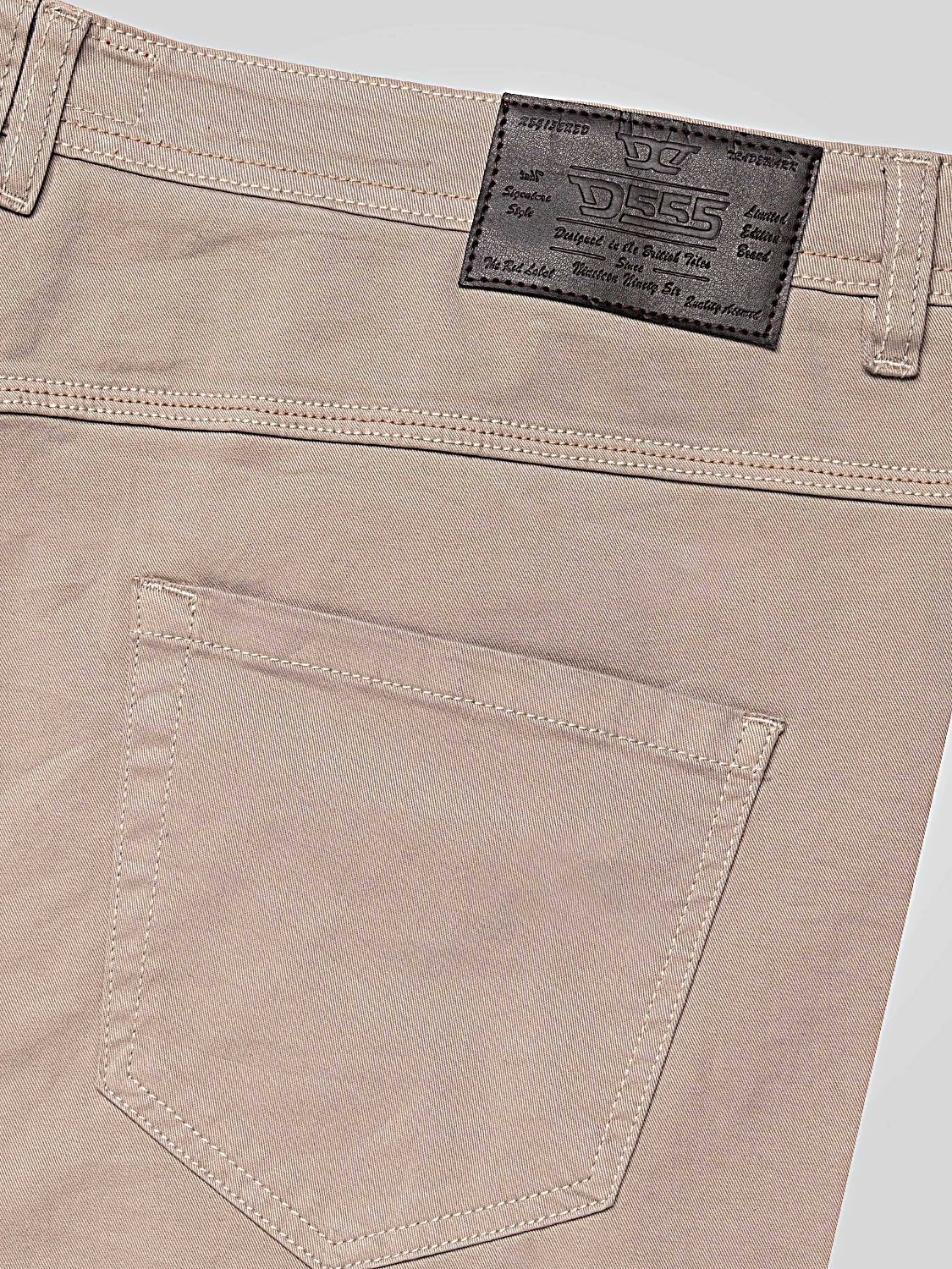 D555 KELVIN Tapered Fit Stretch Twill Chino with Peach Finish STONE 502002