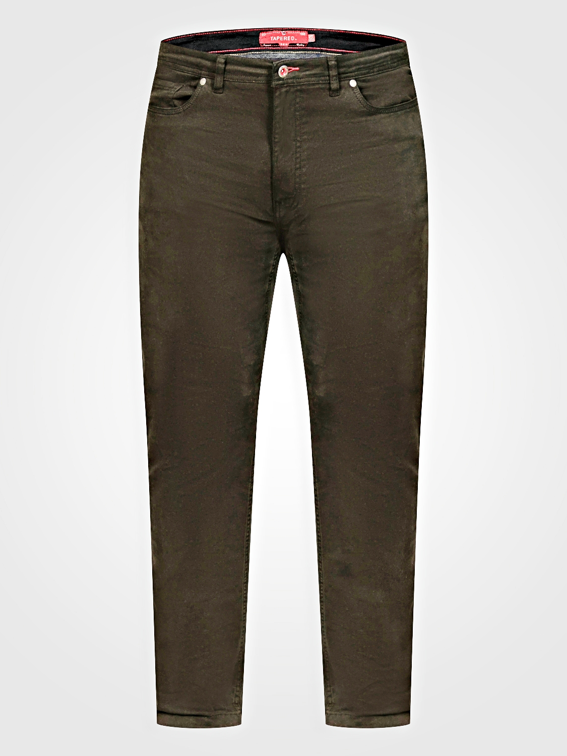 D555 KELVIN Tapered Fit Stretch Twill Chino with Peach Finish BLACK 502005