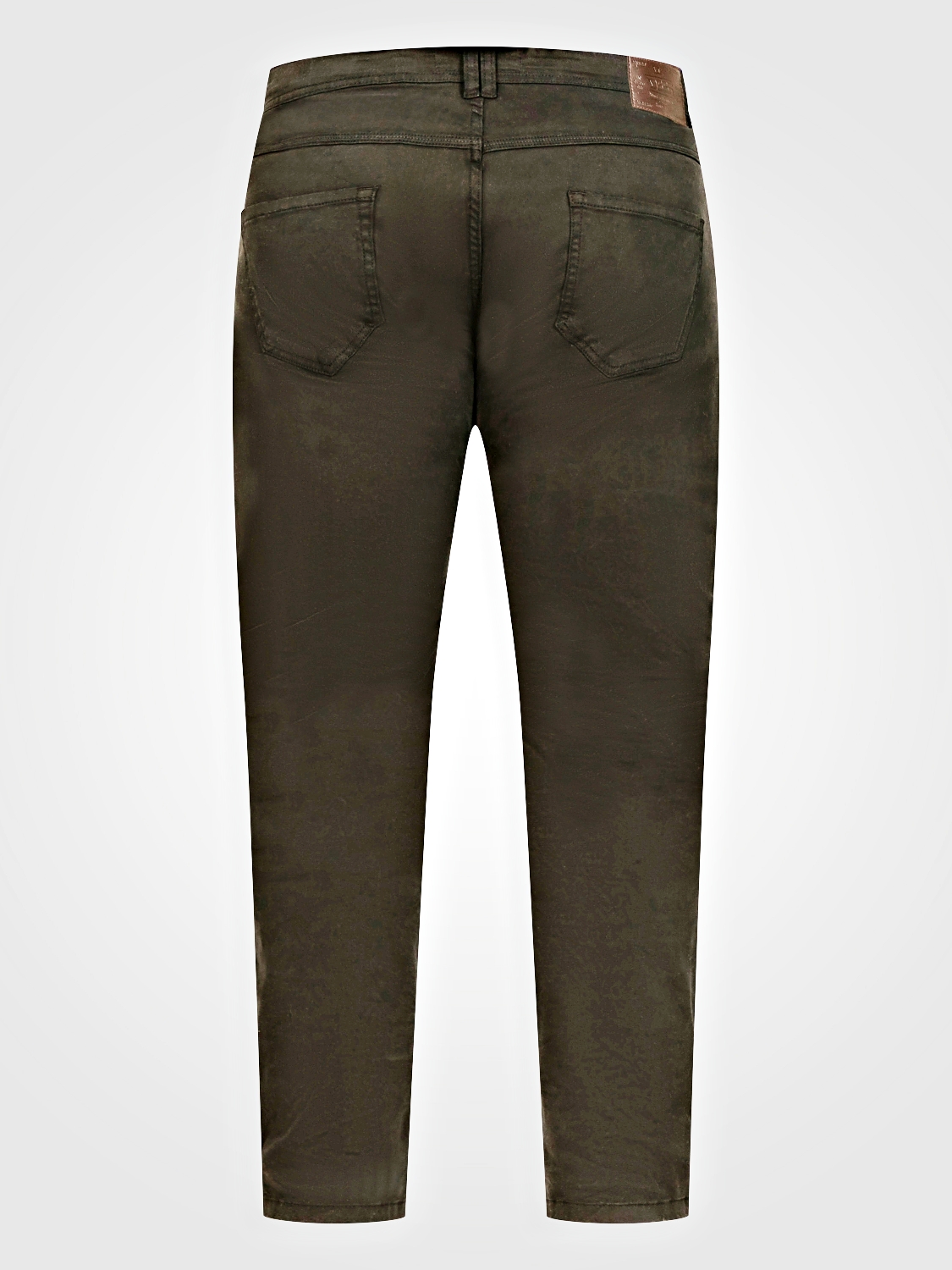 D555 KELVIN Tapered Fit Stretch Twill Chino with Peach Finish BLACK 502005